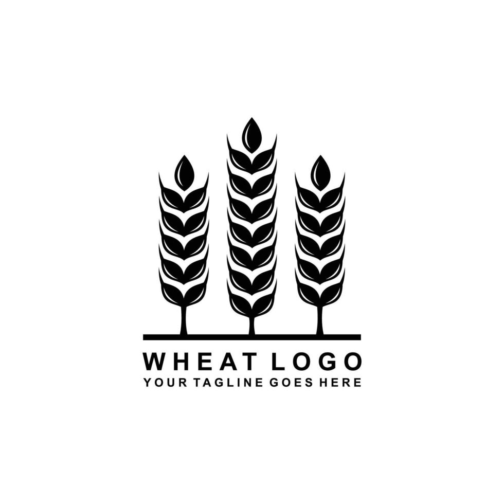 Farm-Logo. Weizen-Logo-Design-Vektor vektor