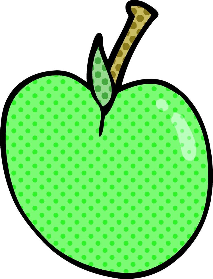 Cartoon-Doodle-Apfel vektor