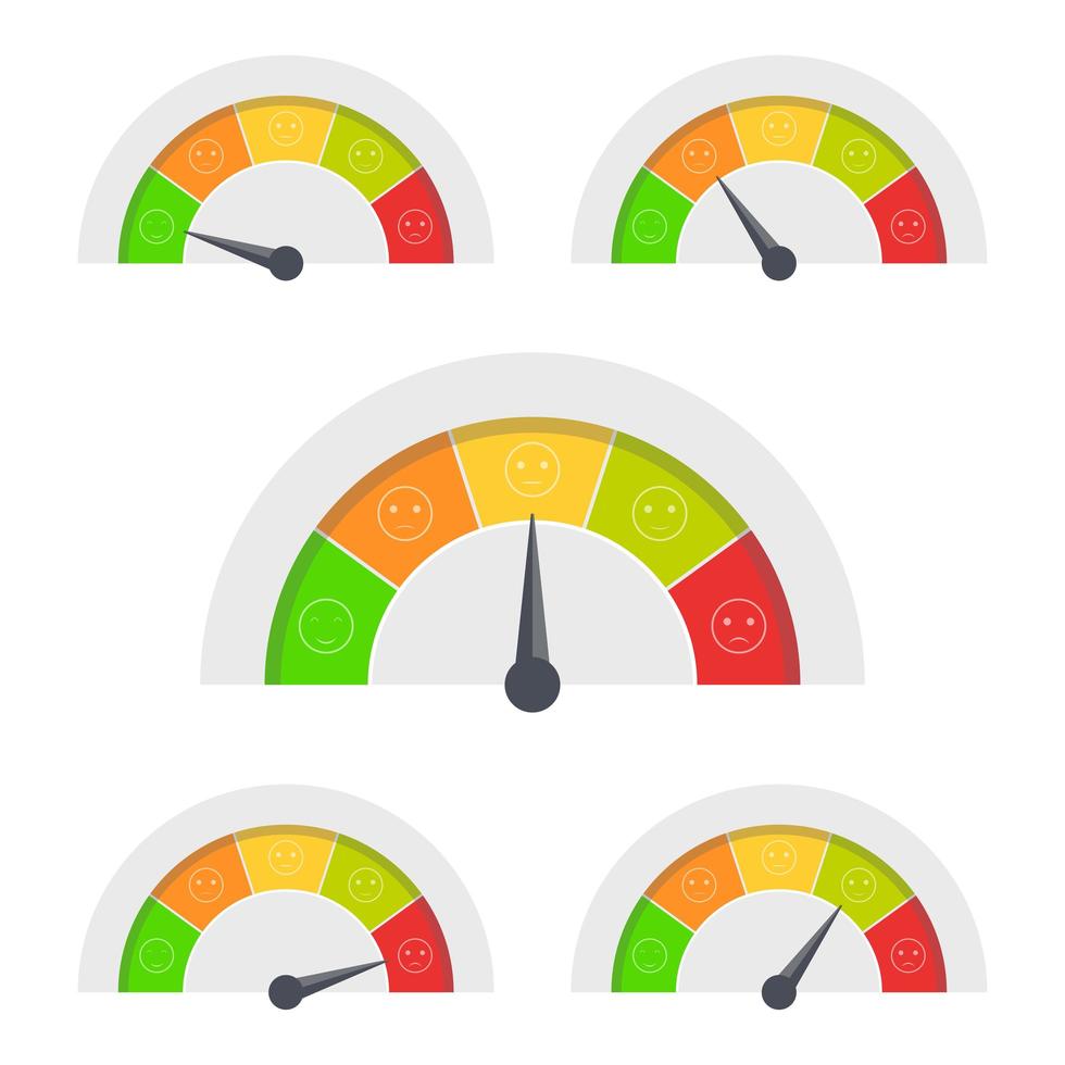 Kundenfeedback isoliert auf weißem Hintergrund vektor