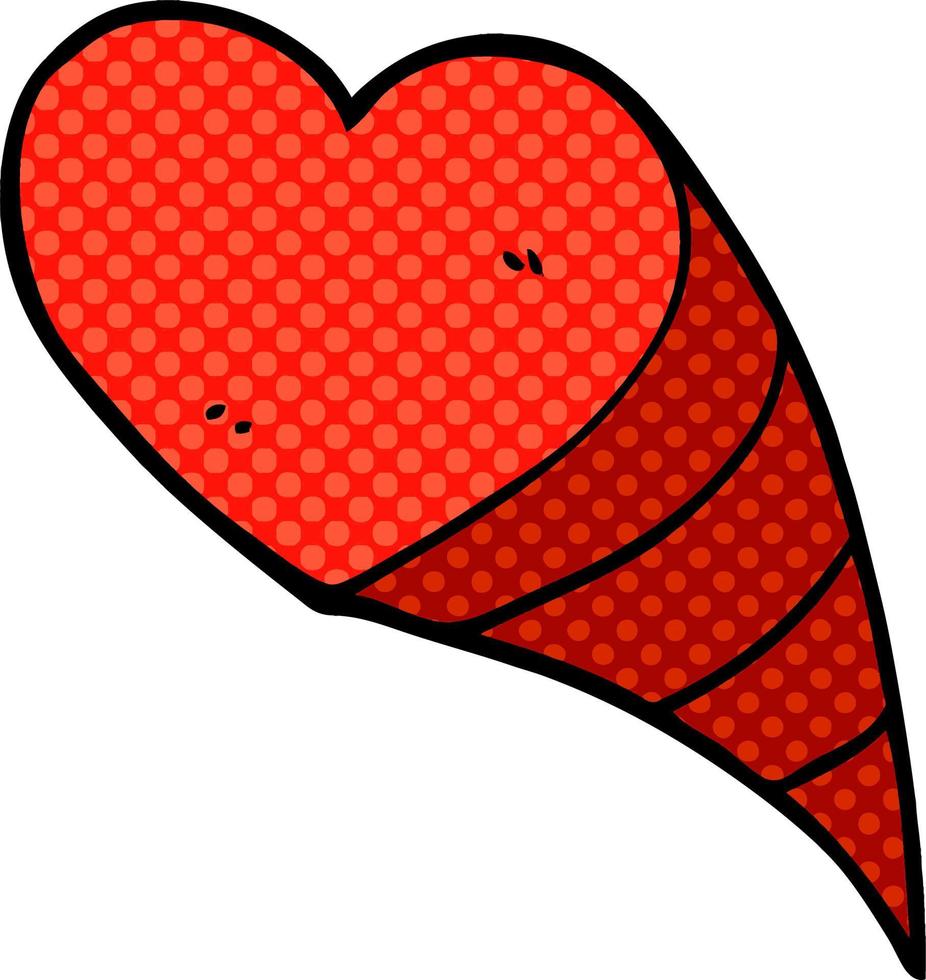 tecknad doodle kärlek hjärtan vektor