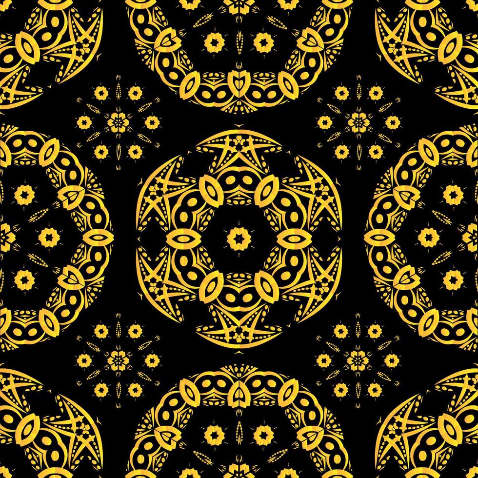 nahtloses Muster mit abstrakter Verzierung. rundes Mandala. vektor