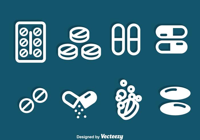 Medicin ikoner Vector