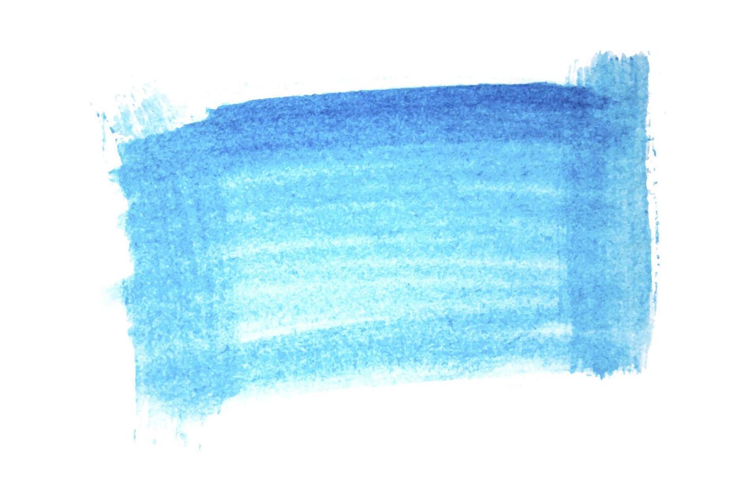 blå rektangulär färga av vattenfärg måla isolerat på vit. bakgrund för text. vektor illustration