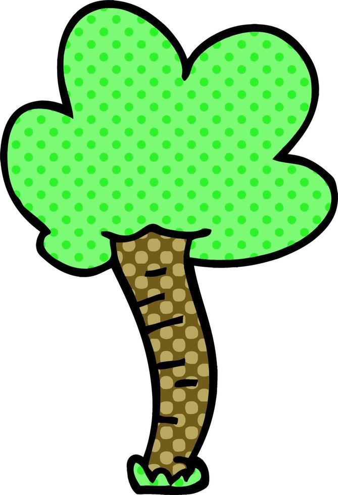 Cartoon-Doodle-Baum vektor