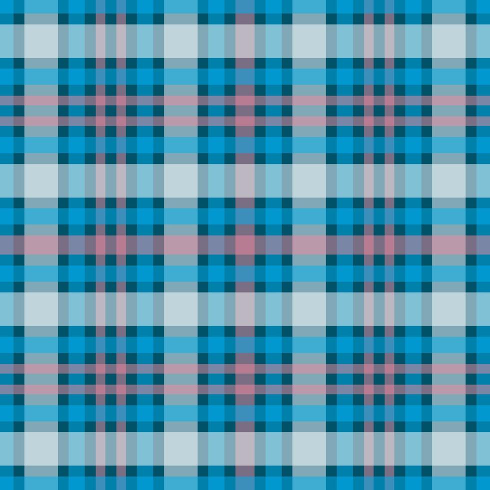 klassisches blaues, rosa kariertes Tartan nahtloses Muster vektor