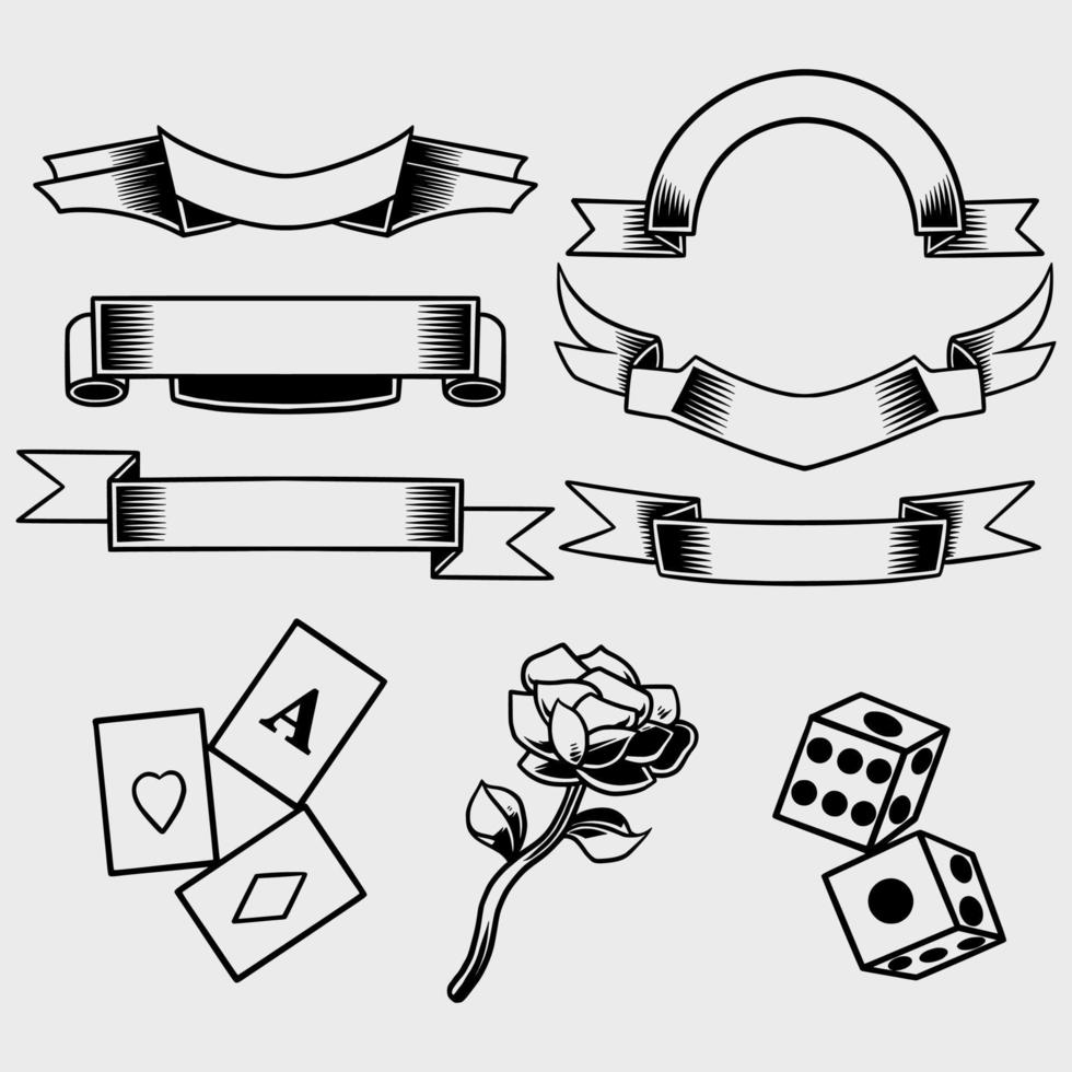 Mehrzweck-Zubehör-Icon-Set-Element-Illustration vektor