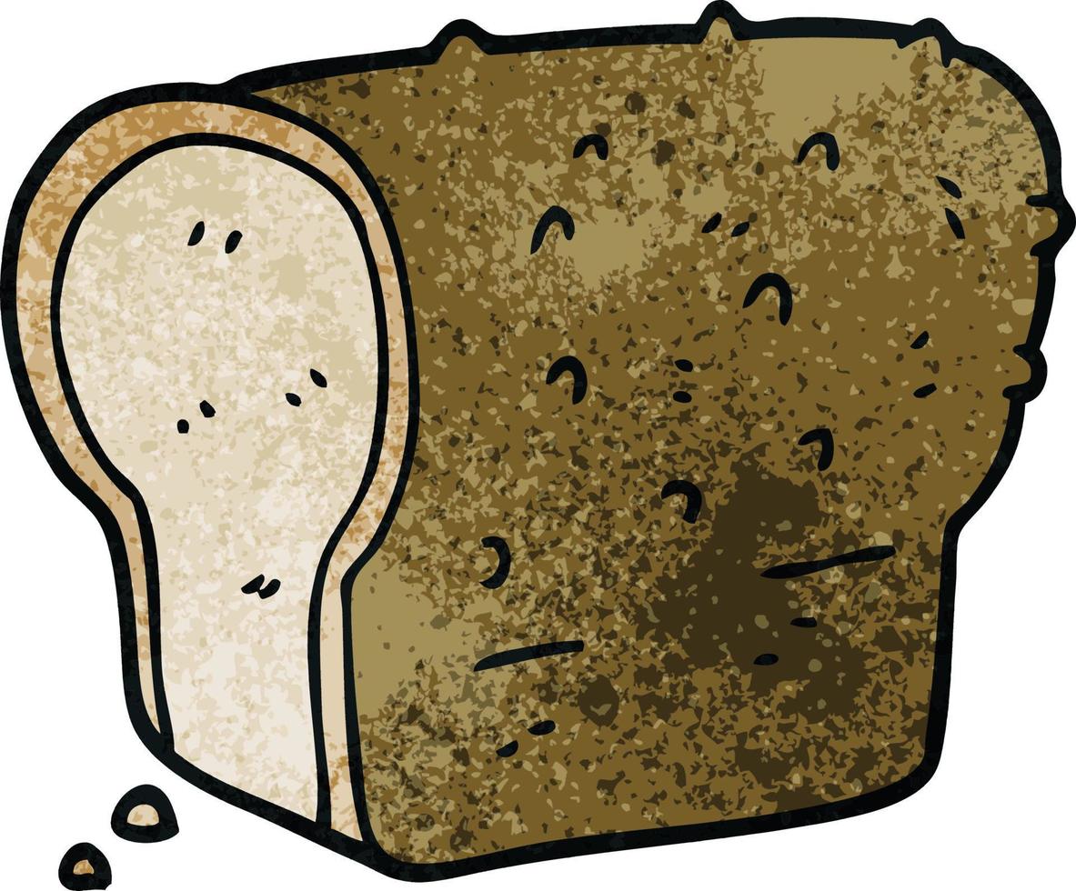 Cartoon-Doodle-Vollkornbrot vektor