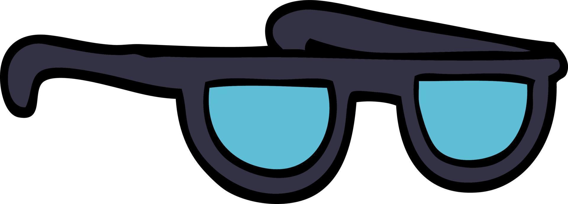 Cartoon-Doodle-Sonnenbrille vektor