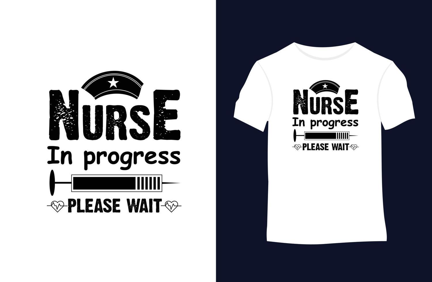 sjuksköterska ordspråk och Citat vektor t-shirt design.
