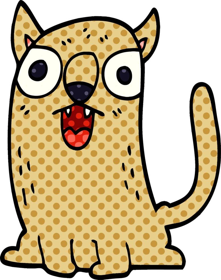 Cartoon-Doodle lustige Katze vektor