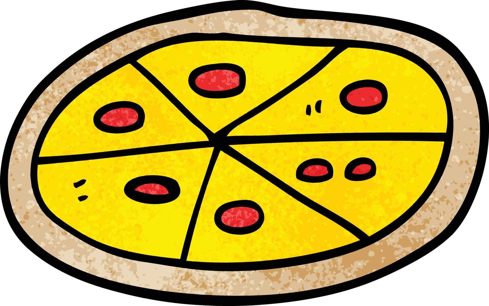 Cartoon-Doodle-Pizza vektor