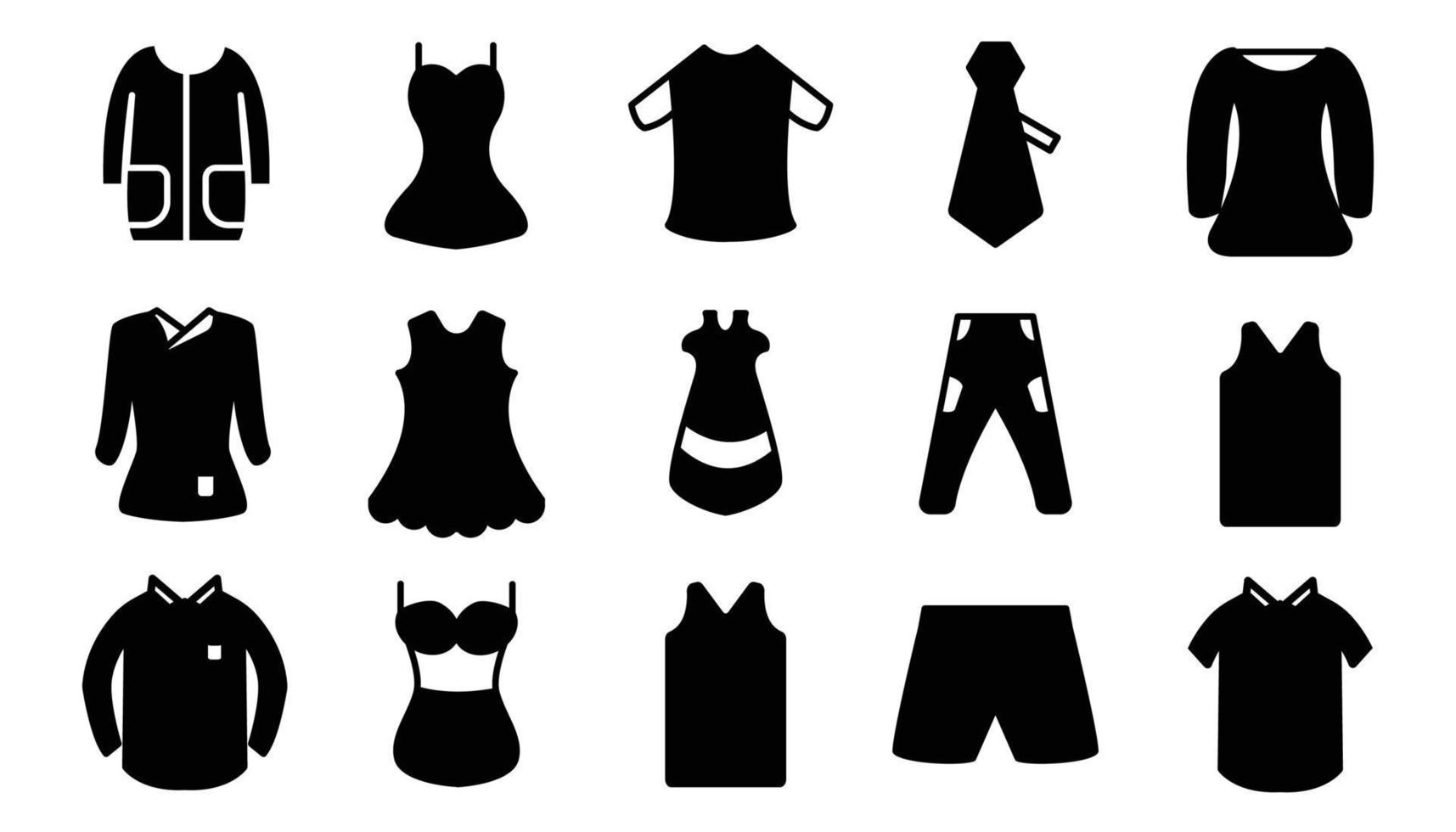 herr- och kvinnors Kläder för annorlunda årstider, ikoner uppsättning. linje med redigerbar stroke vektor