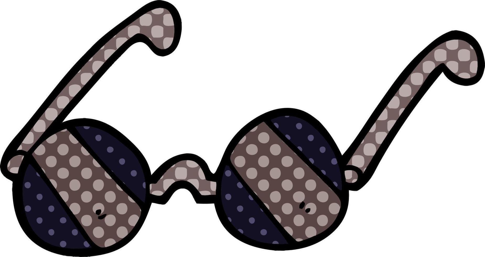 Cartoon-Doodle-Sonnenbrille vektor