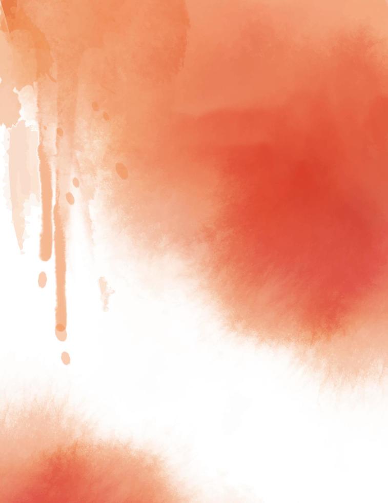 hellorange abstrakter Texturhintergrund mit Aquarell vektor