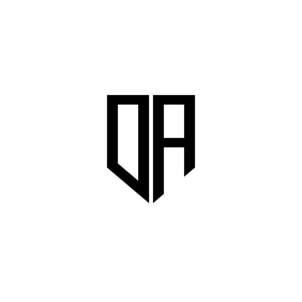 da-Brief-Logo-Design mit weißem Hintergrund in Illustrator. Vektorlogo, Kalligrafie-Designs für Logo, Poster, Einladung usw. vektor