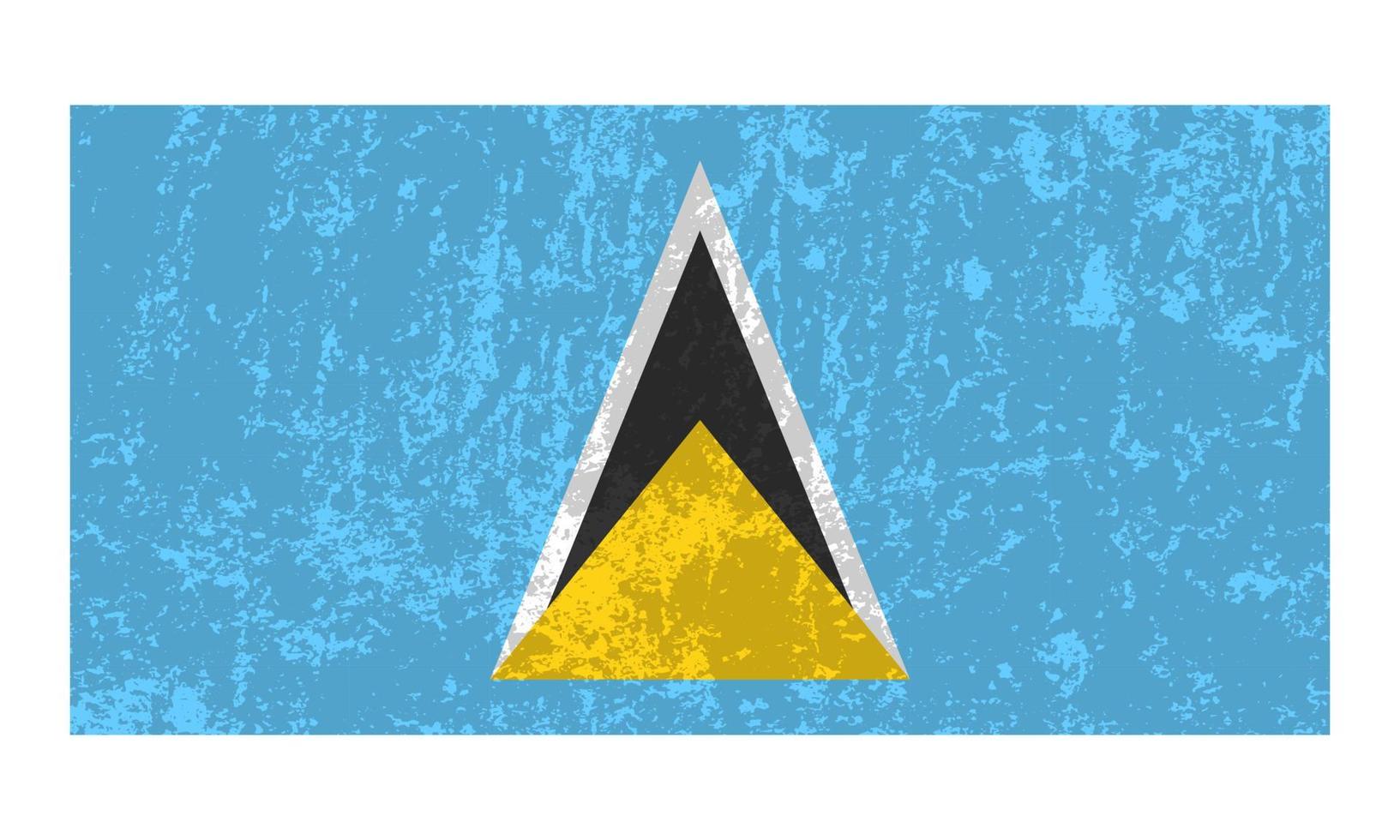 saint lucia flagga, officiella färger och proportioner. vektor illustration.