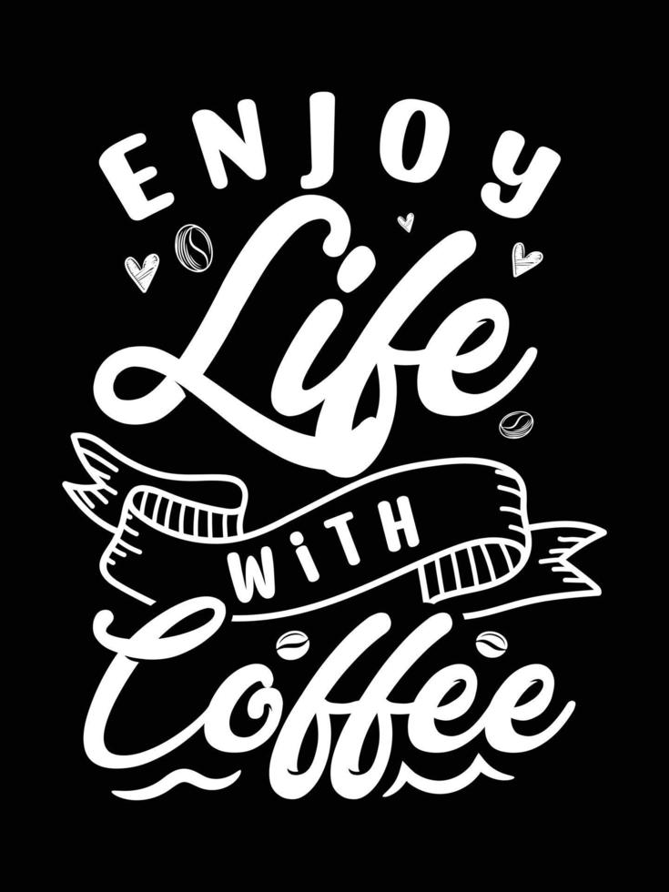 Kaffee kreativer neuer Typografie-T-Shirt-Designvektor vektor