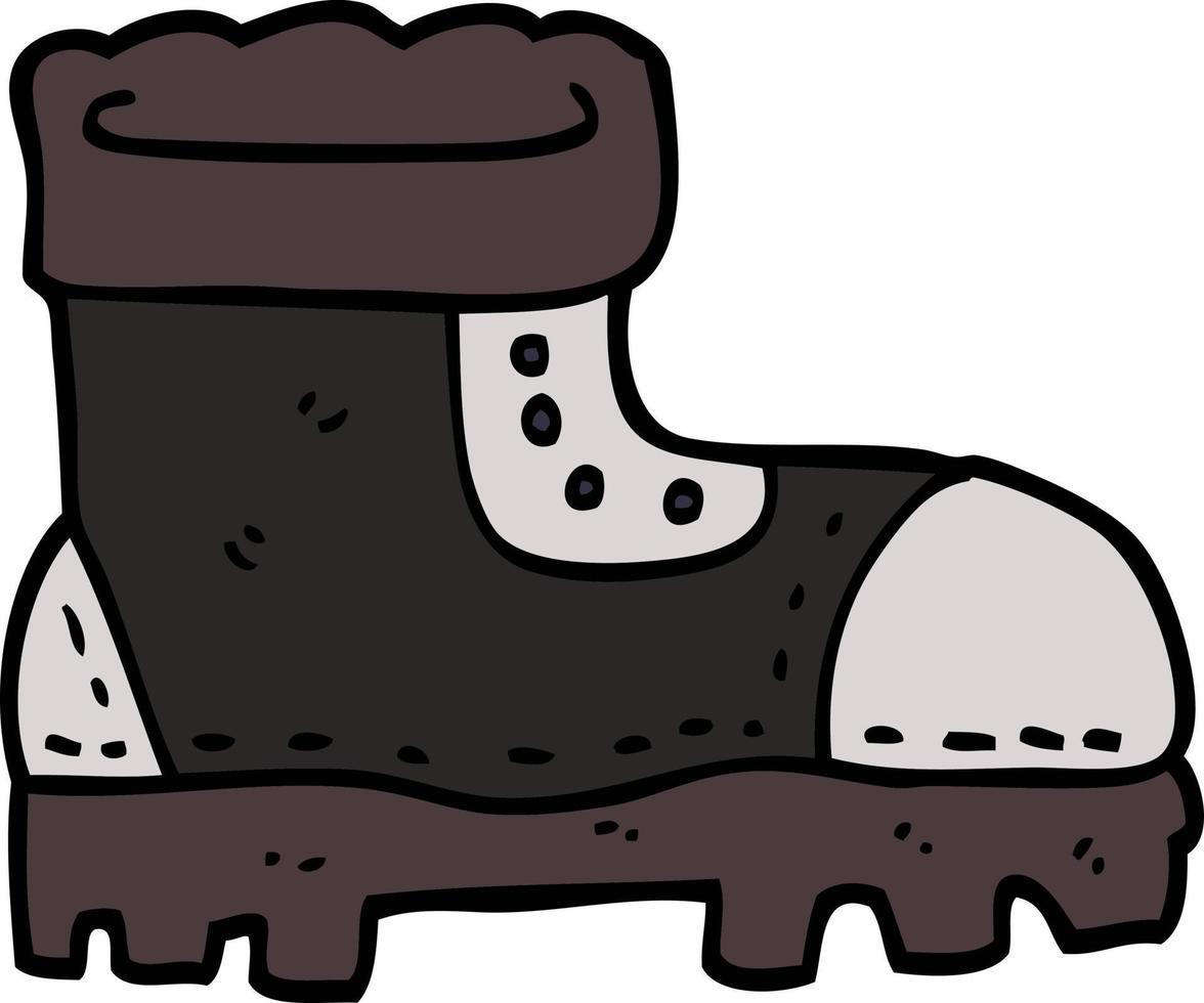 Cartoon-Doodle-Arbeitsstiefel vektor