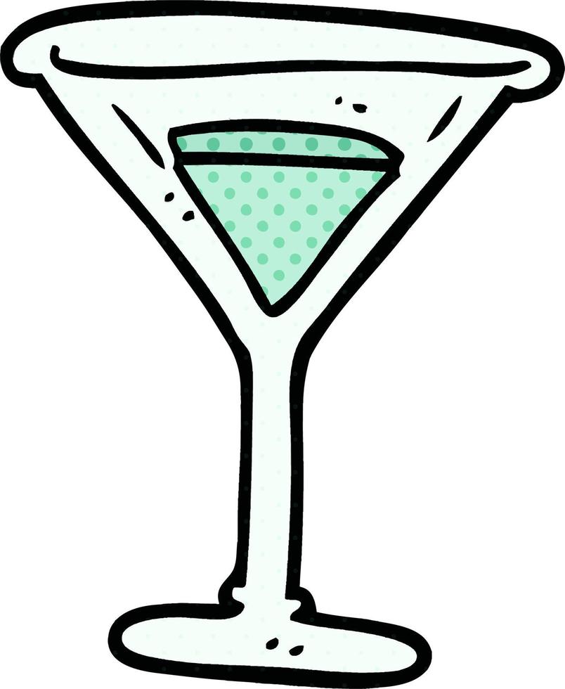 Cartoon-Doodle-Martini vektor