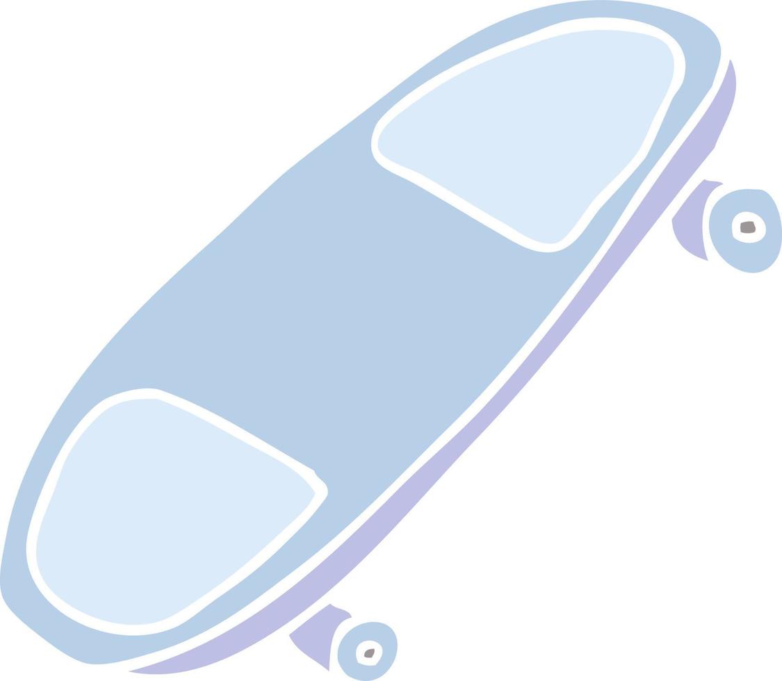 Cartoon-Doodle-Skateboard vektor