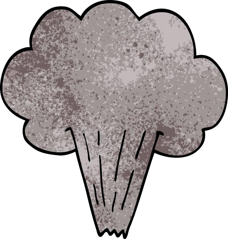 tecknad doodle susande moln vektor