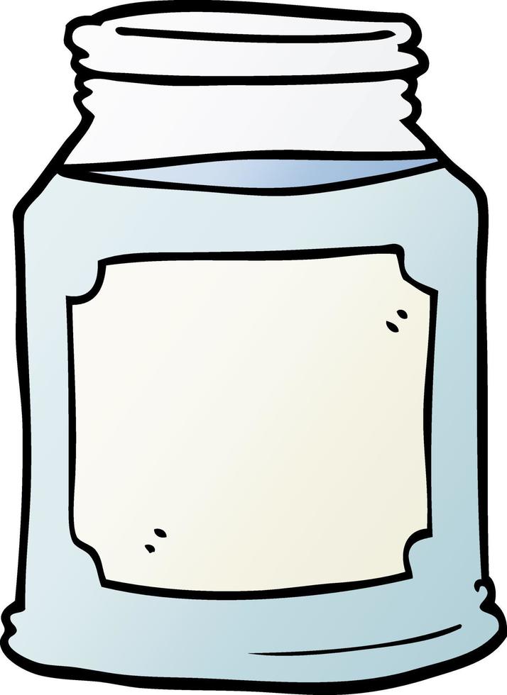 Cartoon-Doodle-Kerze im Glas vektor