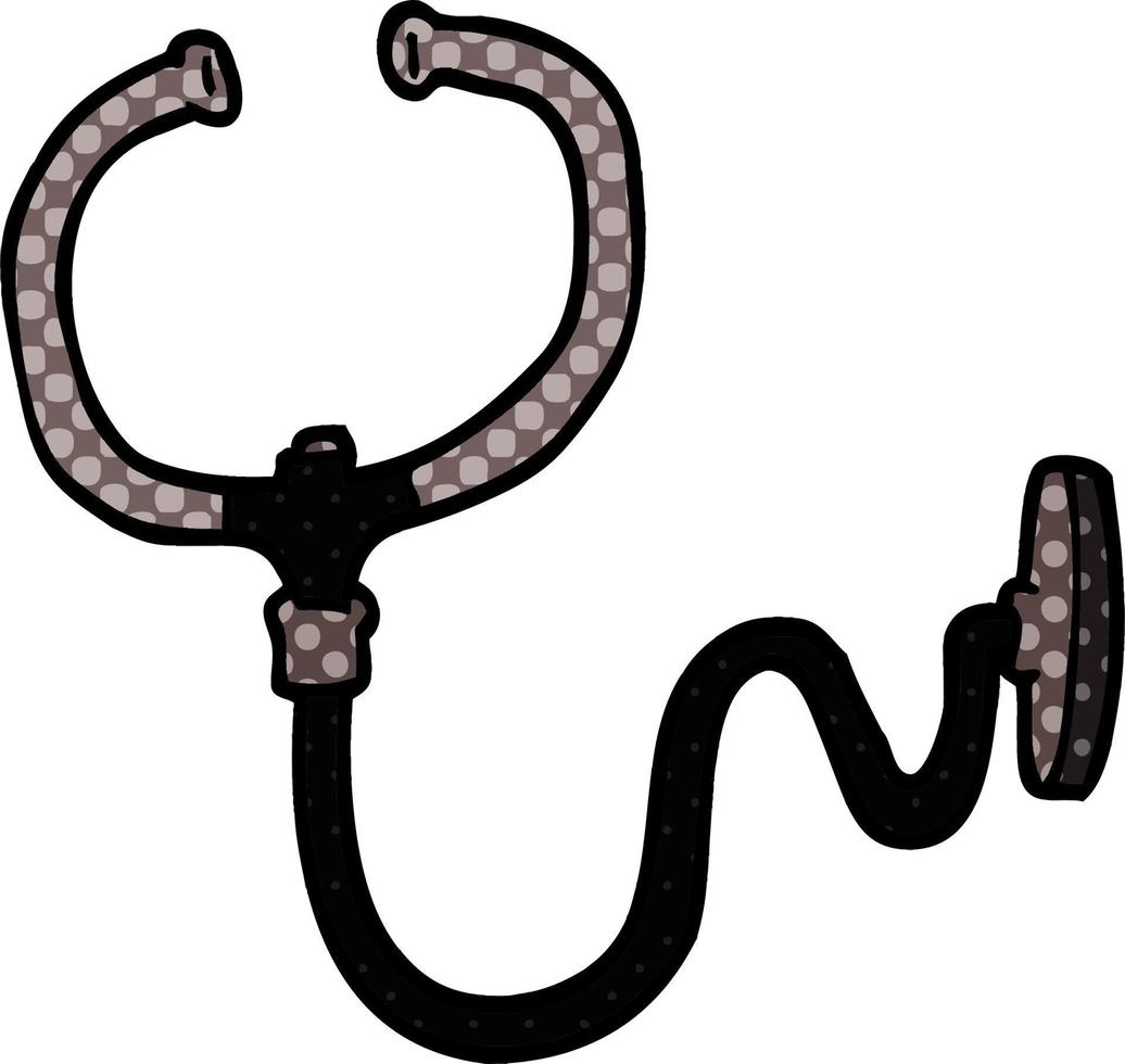 Cartoon-Doodle-Stethoskop vektor