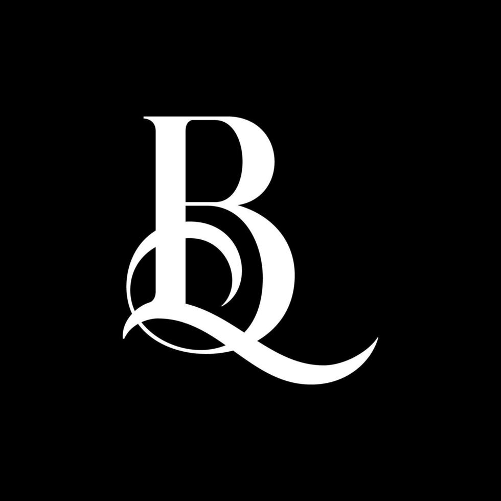 Anfangsbuchstabe lb Logo Vektor kostenlose Vektorvorlage