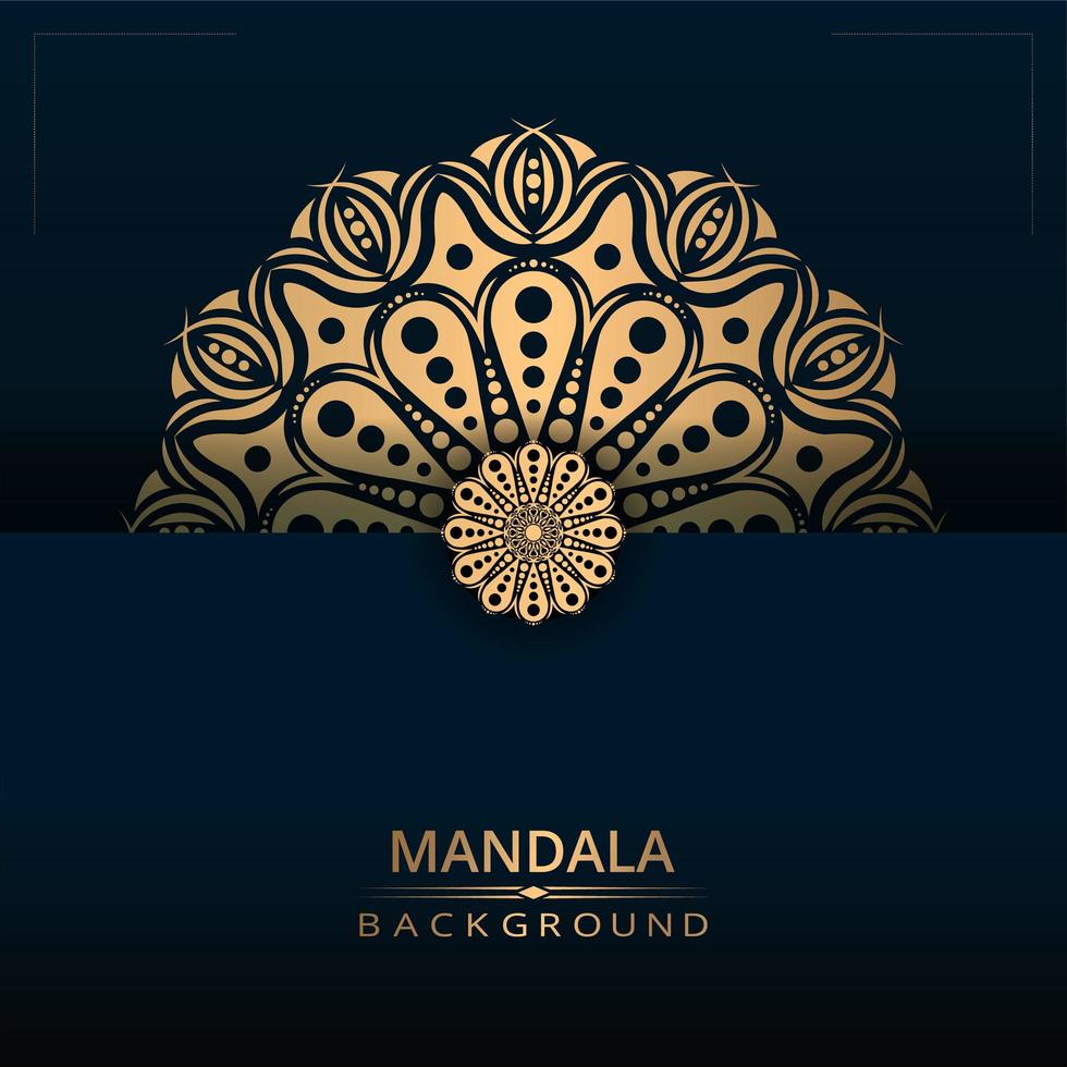 Luxus Zier Mandala Hintergrund vektor