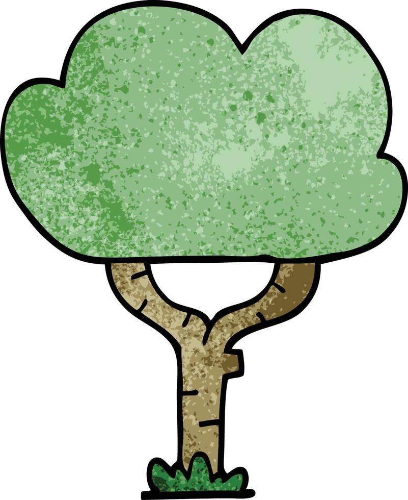 Cartoon-Doodle-Baum vektor