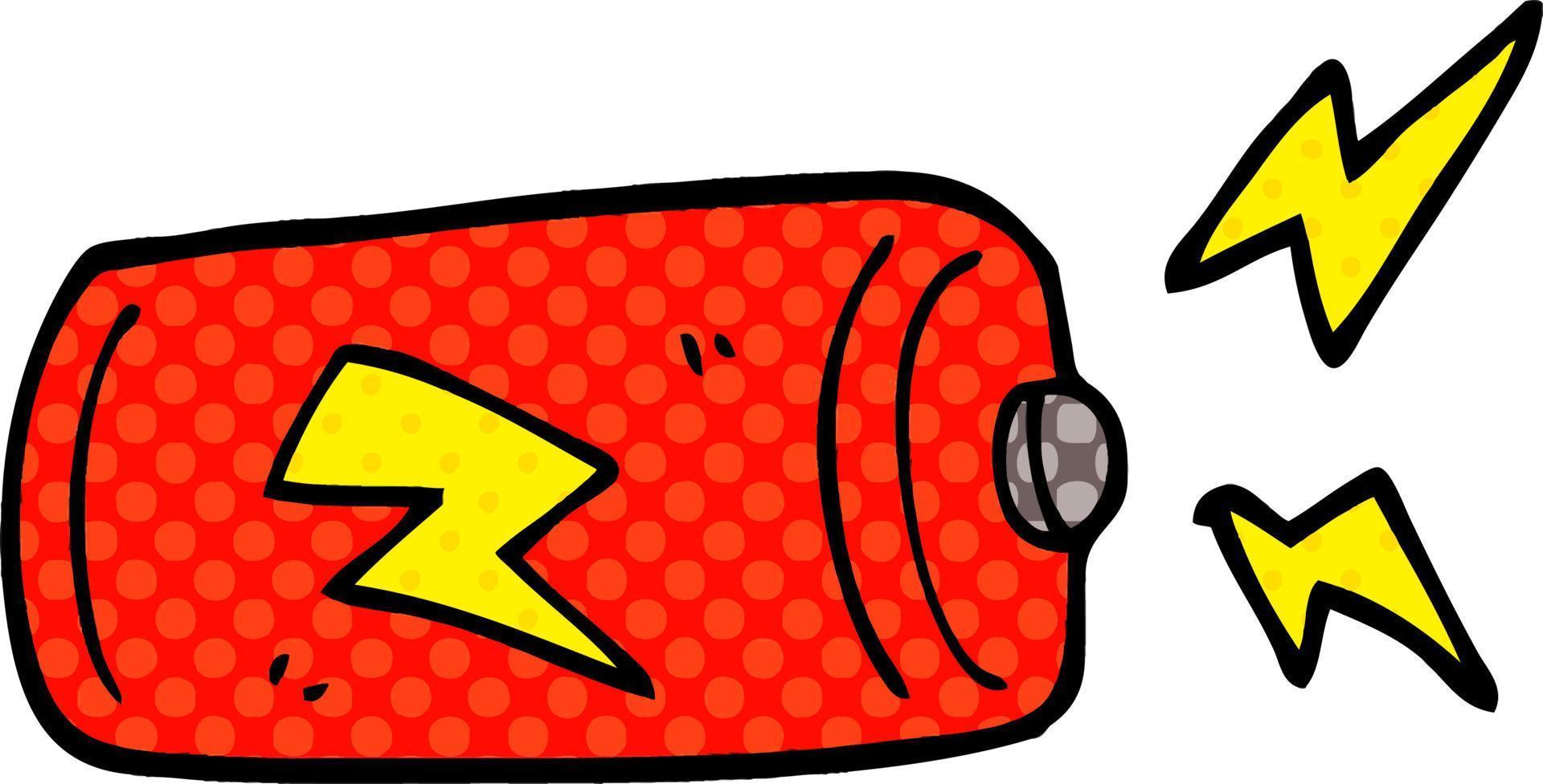 Cartoon-Doodle-Batterie vektor