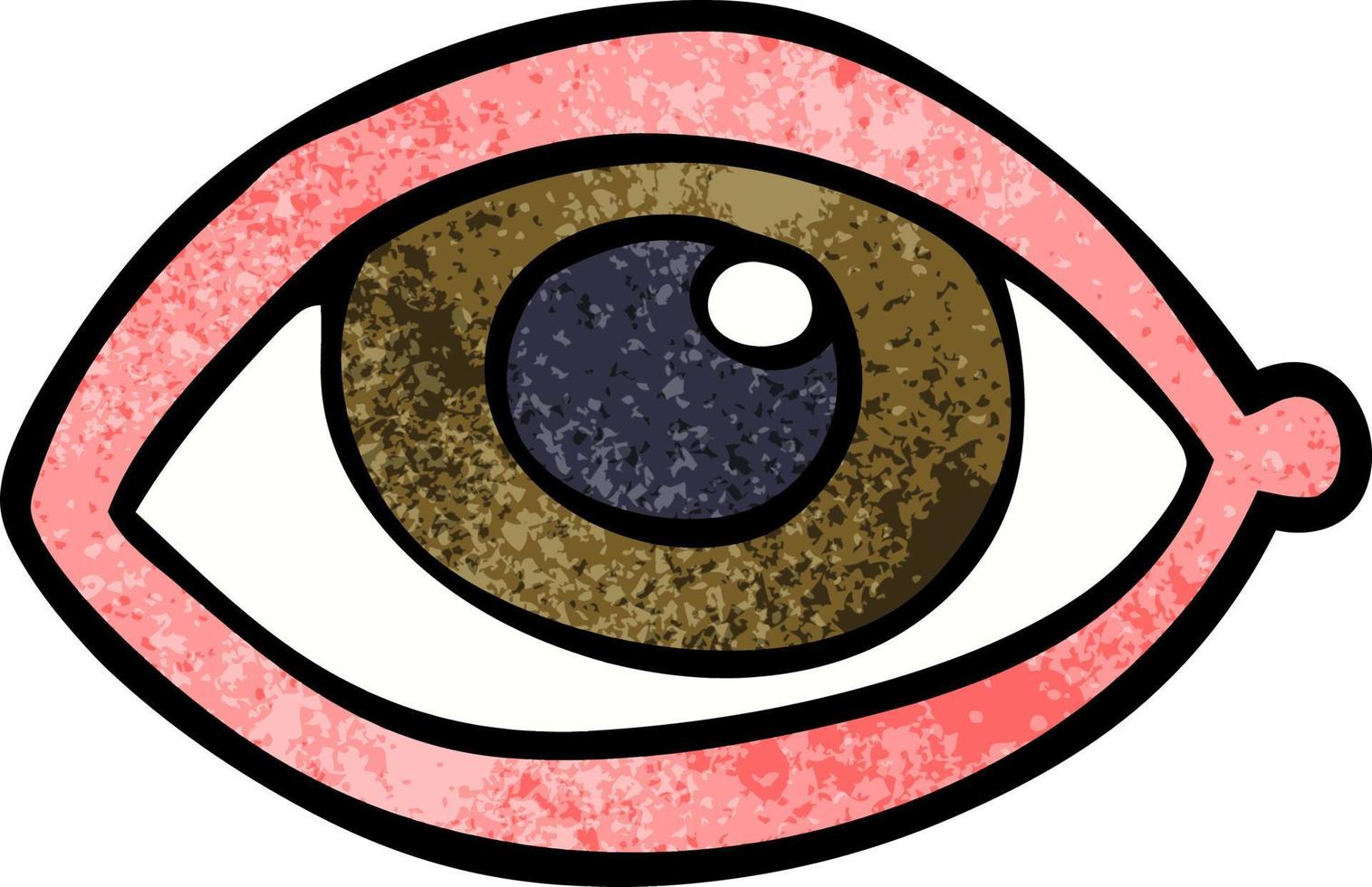 Cartoon-Doodle menschliches Auge vektor