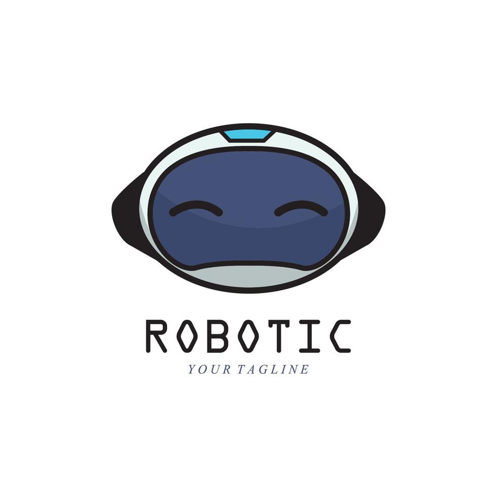 Roboter- und Logo-Symbolvektor vektor