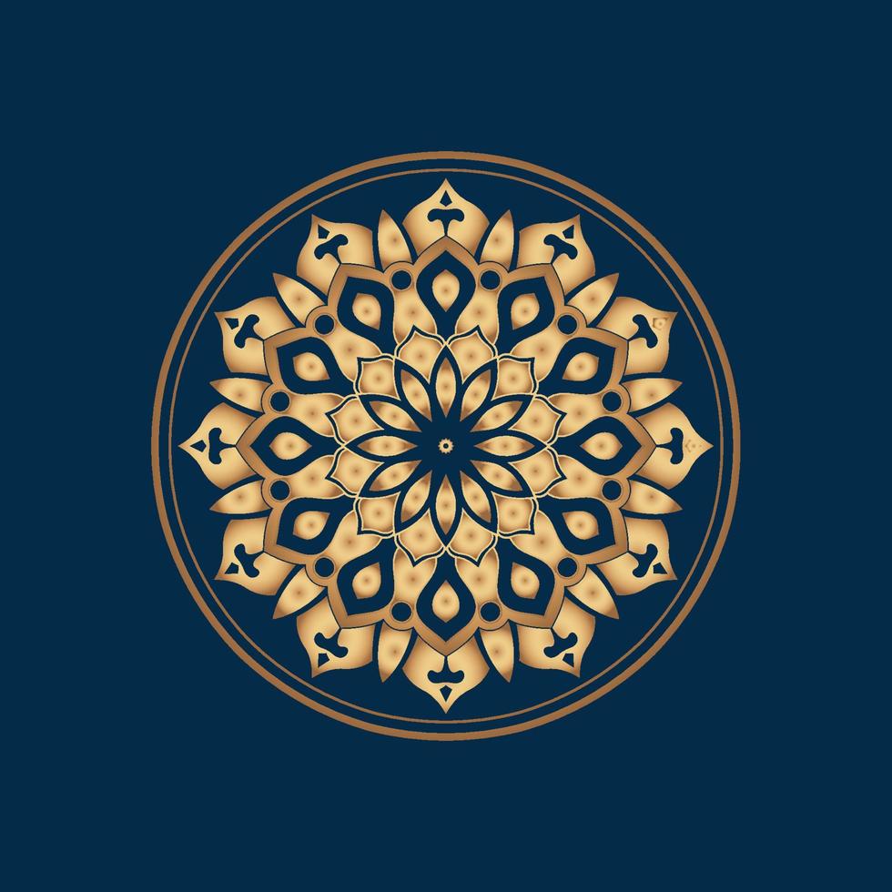 mandala ikon och symbol logotyp vektor