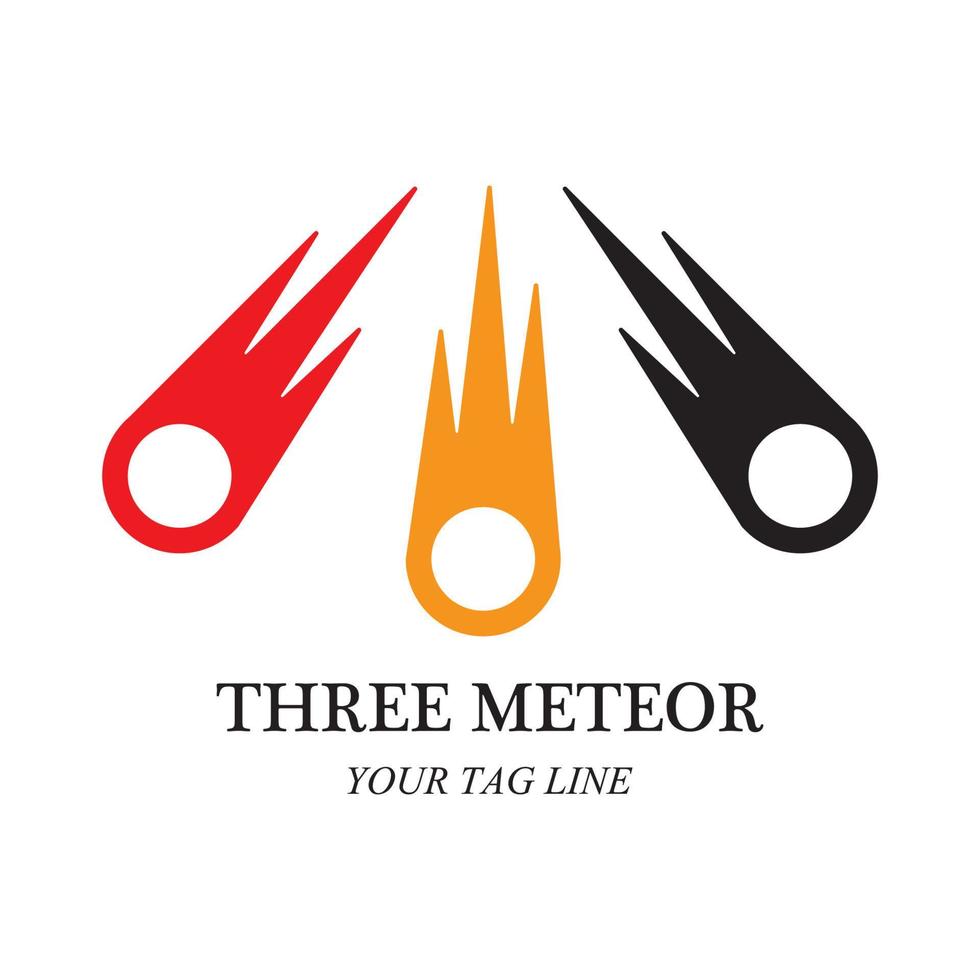 meteor logotyp och symbol vektor