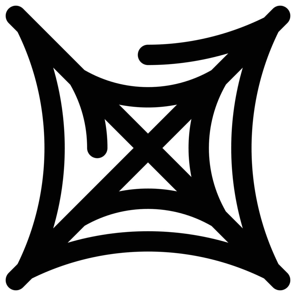 Spindel webb ikon, halloween tema vektor