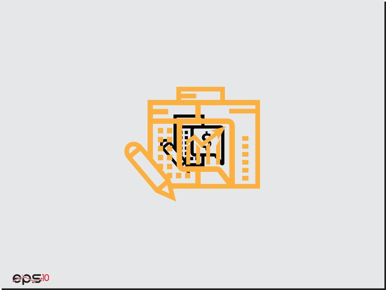 Business- und Finanz-Icon-Design. Finanzsymbol-Illustrationsdesign vektor