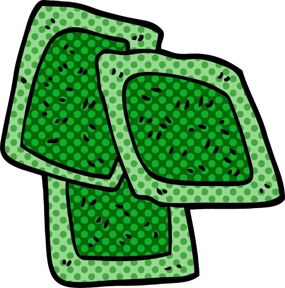 Cartoon-Doodle grüner Tee vektor