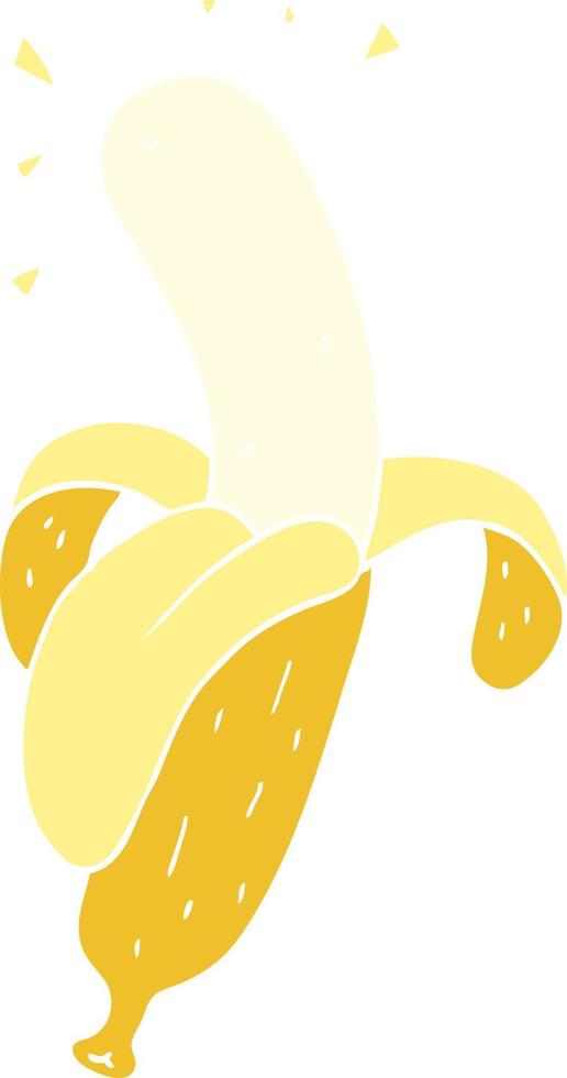 Cartoon-Banane im flachen Farbstil vektor