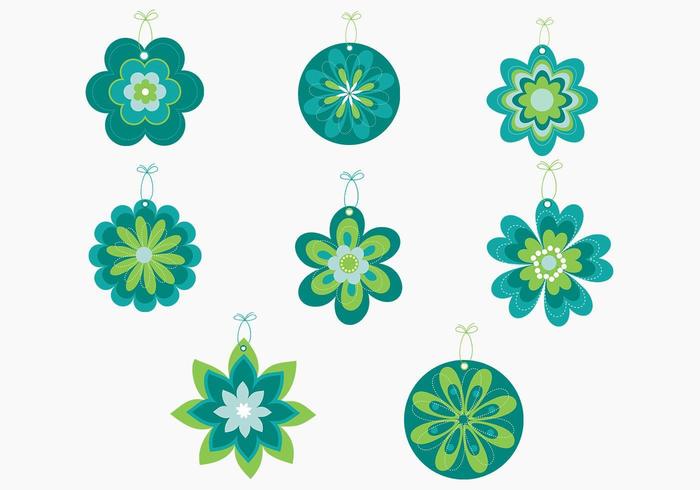 Rosa Flower Power Tag Vector Pack