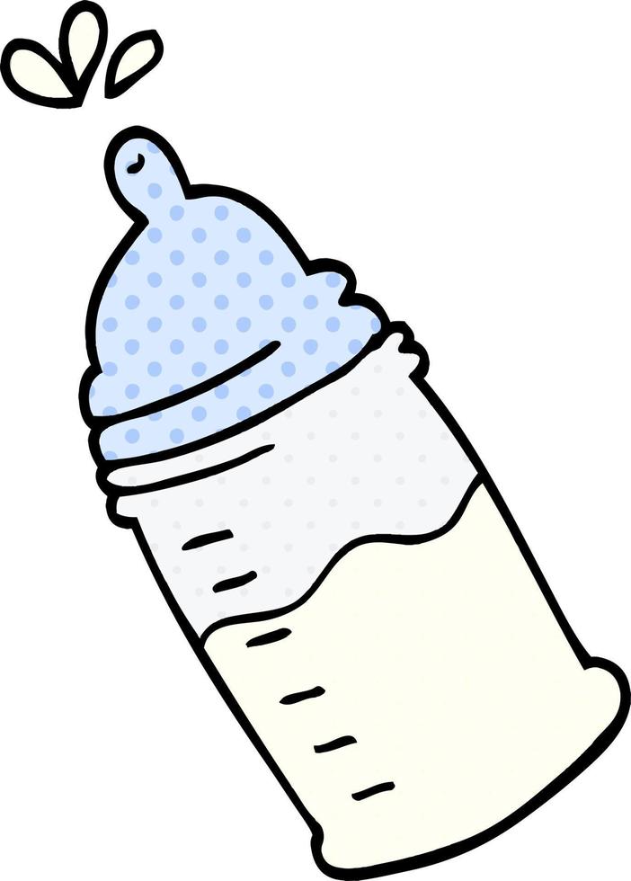 Cartoon-Doodle-Babyflasche vektor