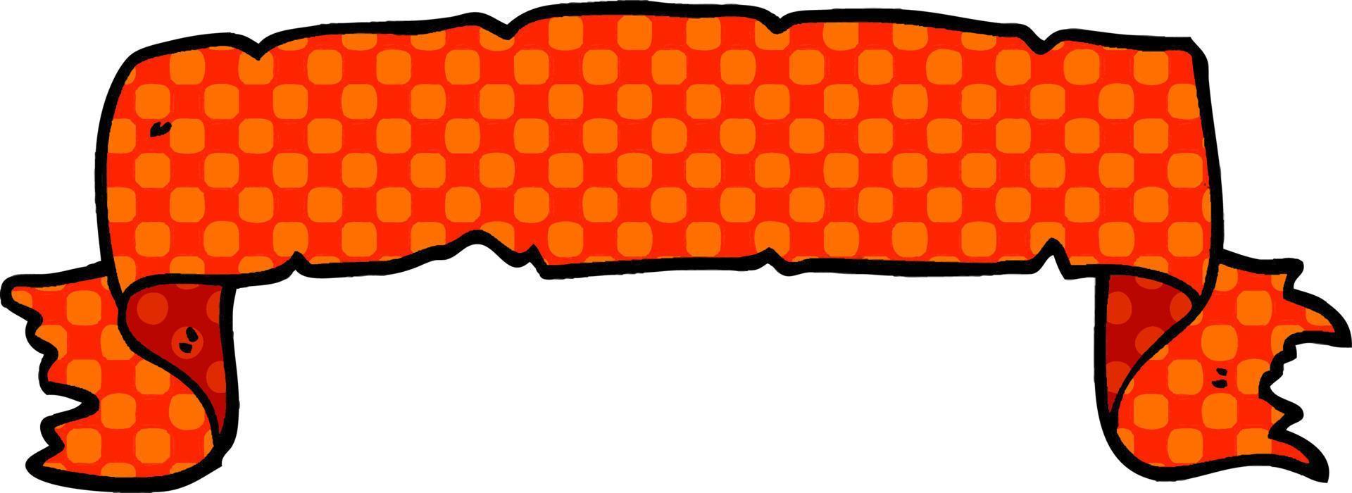 Cartoon-Doodle-Scroll-Banner vektor