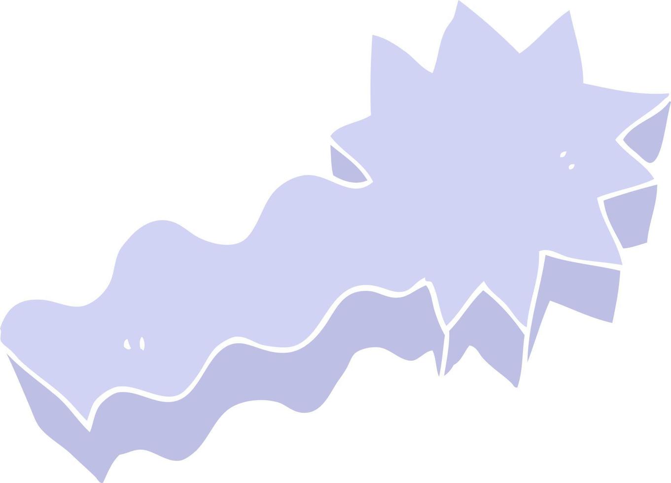 platt Färg illustration av en tecknad serie skytte stjärna vektor