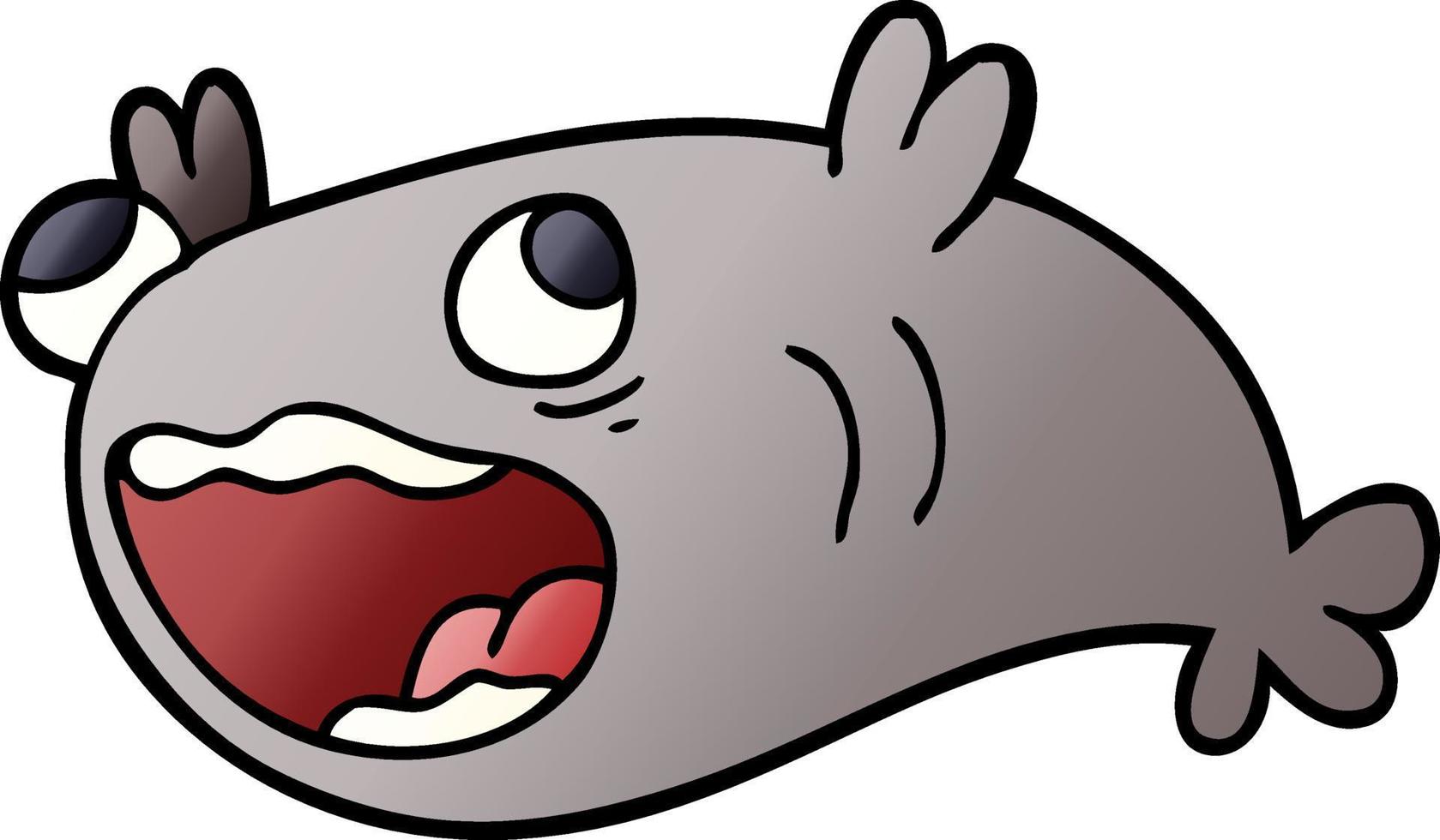 Cartoon-Doodle eines Fisches vektor