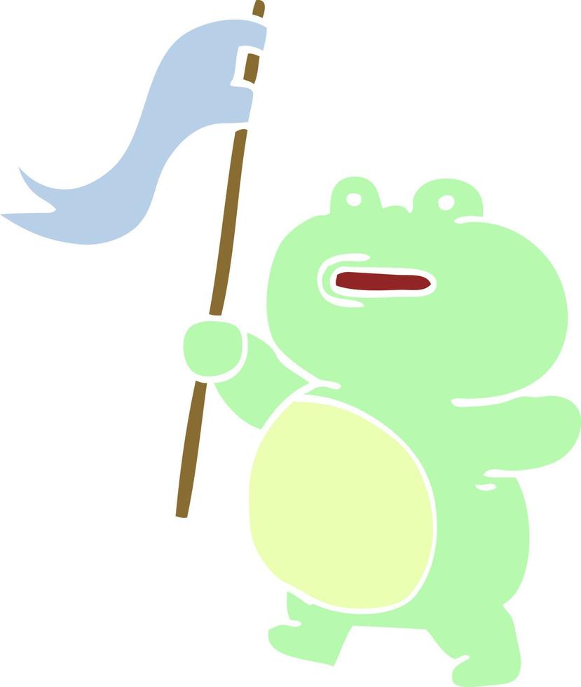 Cartoon-Doodle-Frosch vektor