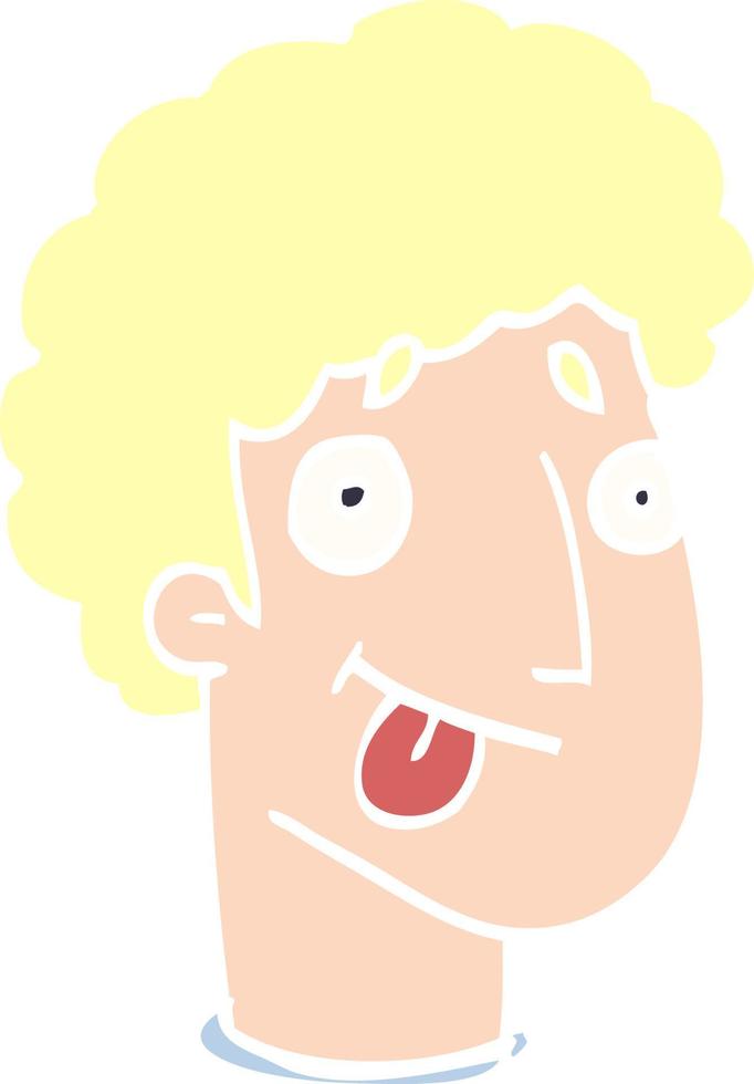 tecknad doodle manligt ansikte vektor
