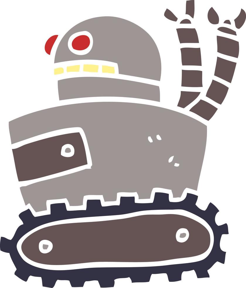 tecknad doodle robot vektor