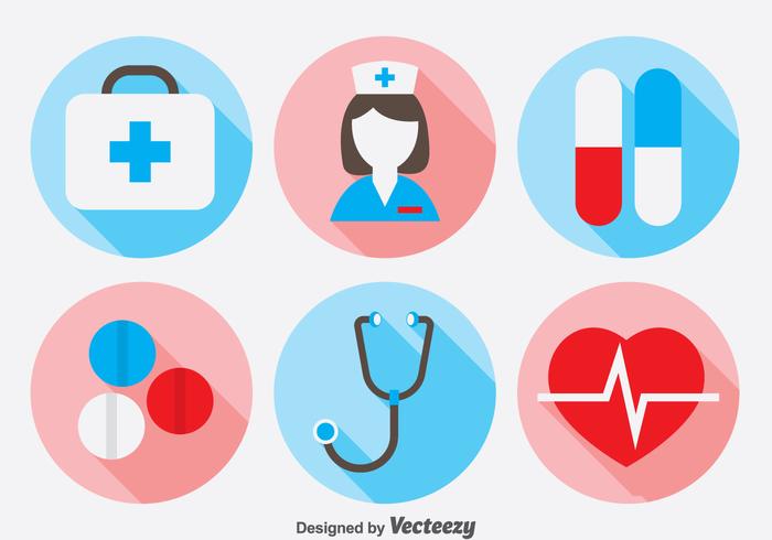 Doktor Icons Set vektor