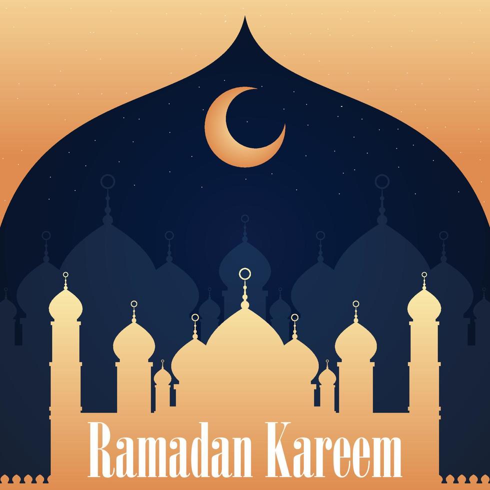 Ramadan Kareem-Banner-Vektorvorlage vektor