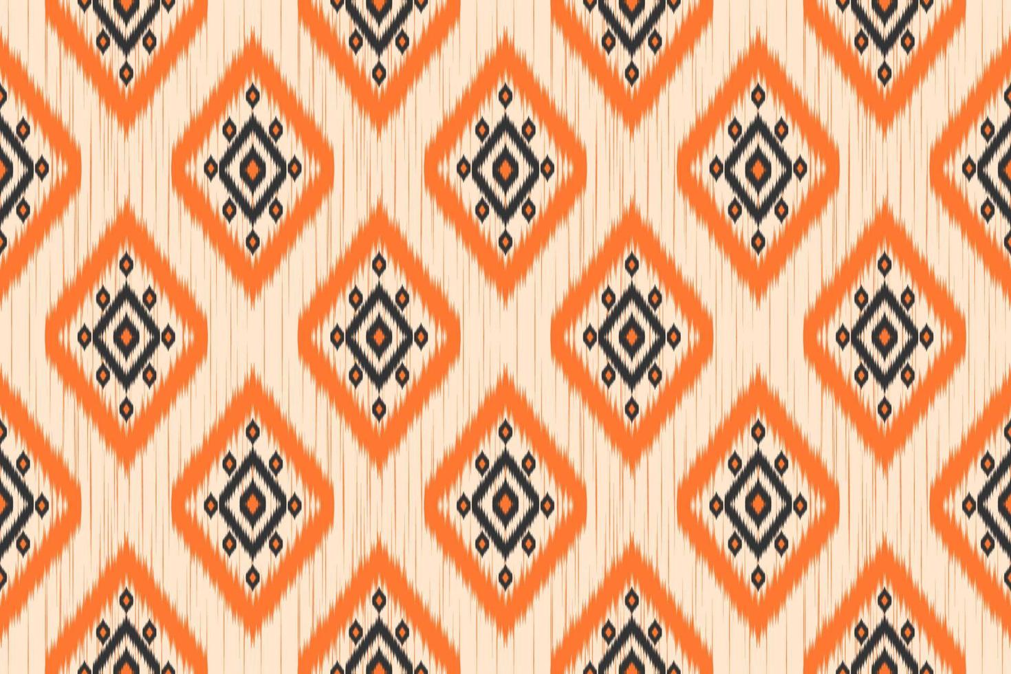 Stoff im indischen Stil. geometrisches ethnisches ikat-nahtloses muster traditionell. vektor